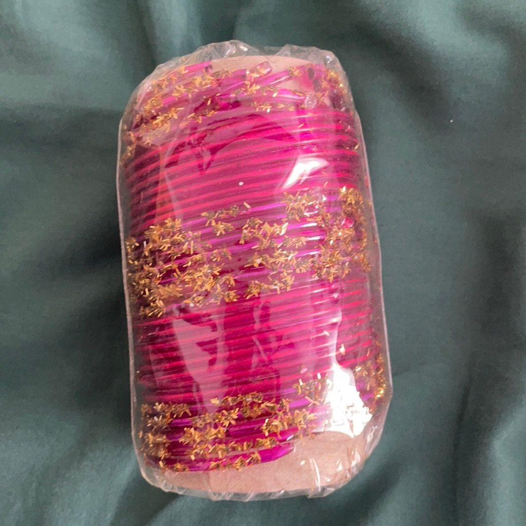 Free W Purchase Of 45 Brand New Pakistani Traditional Bangles Pink
